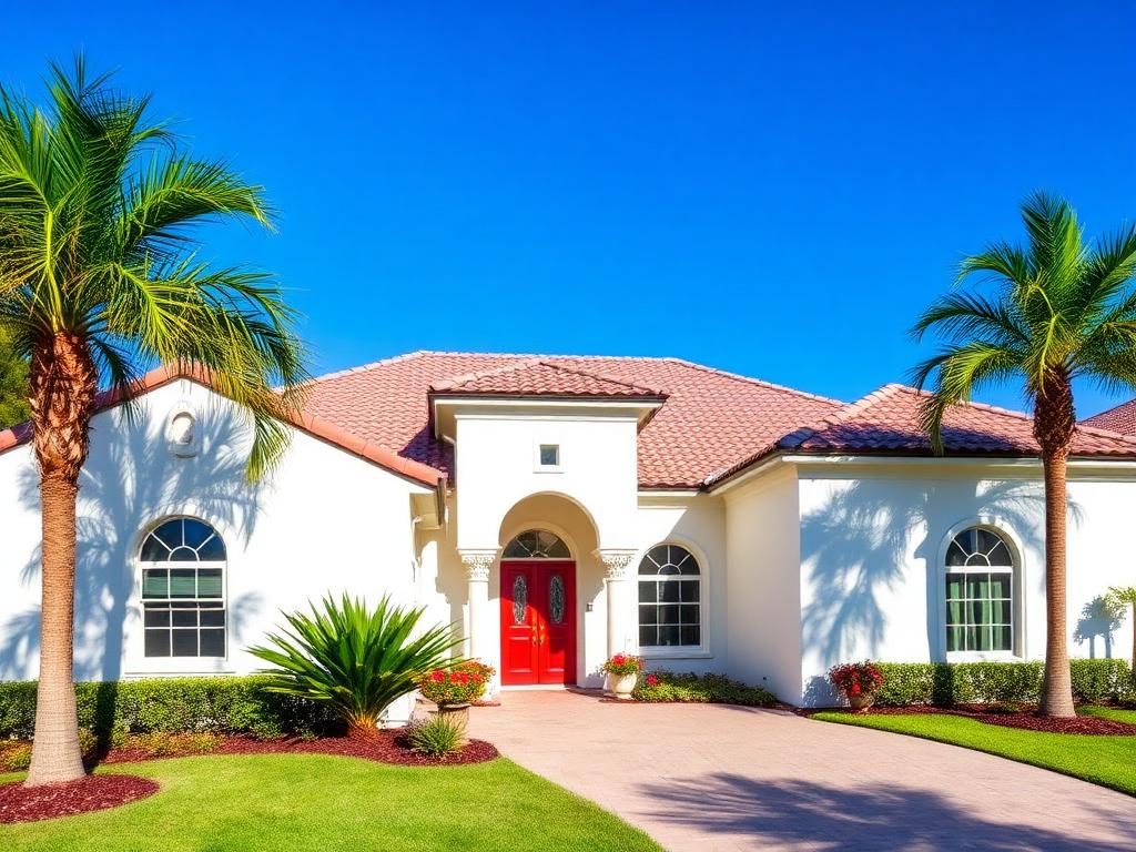 Gulf-Coast Stucco Exterior — Fort Myers, FL